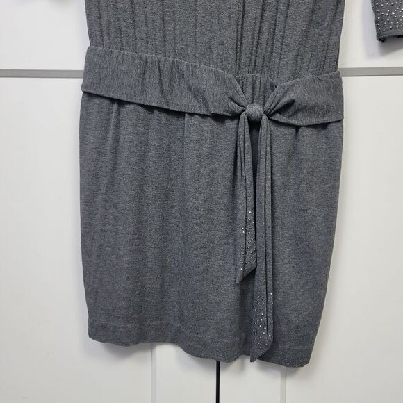 Cache cowl neck grey long sleeve dress, medium - Picture 7 of 12